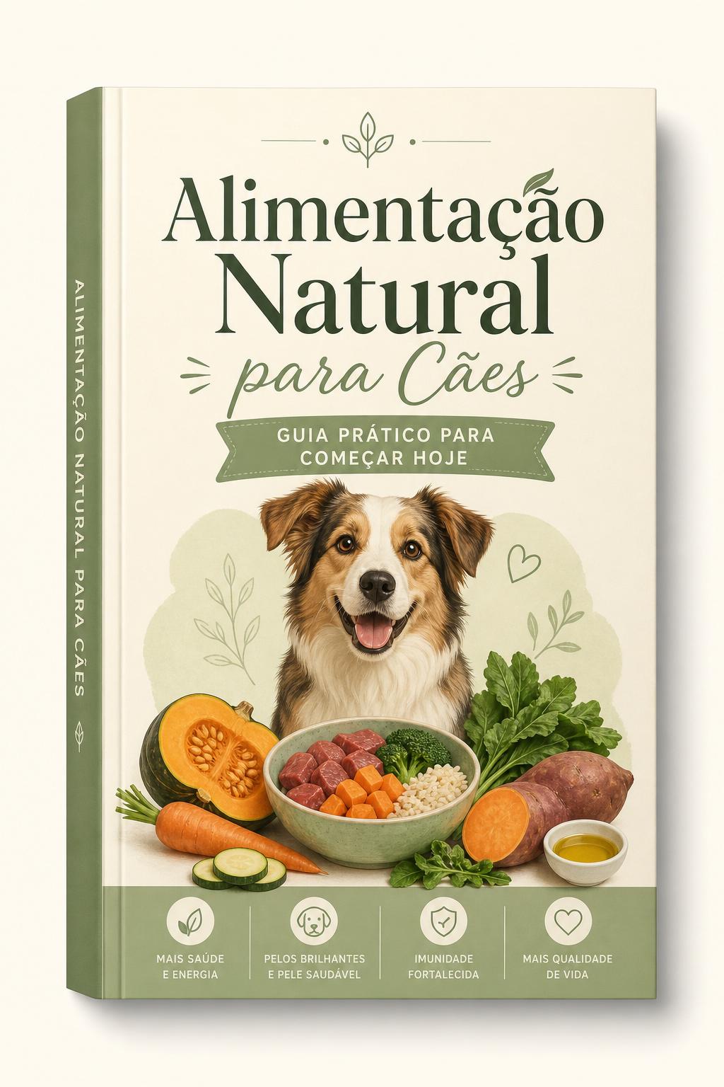 Capa do ebook Alimentação Natural para Cães